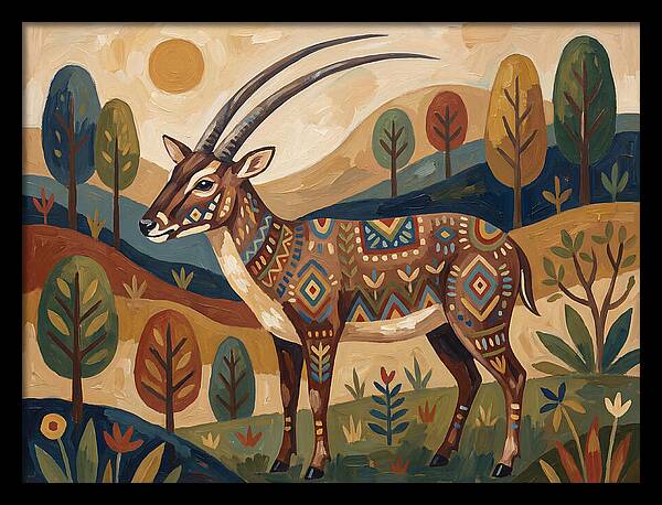 Saola In Vibrant Landscape
