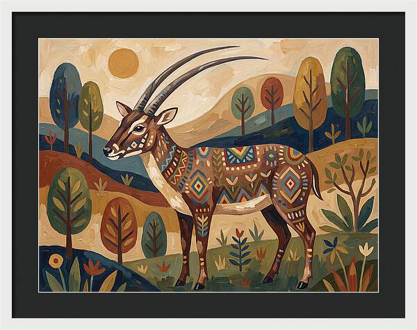 Saola In Vibrant Landscape