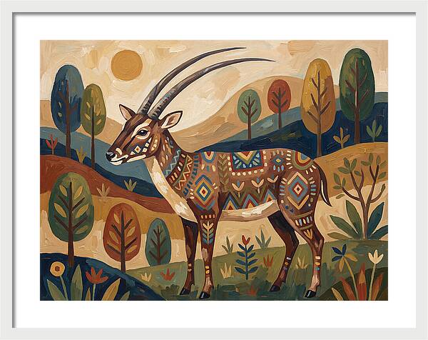 Saola In Vibrant Landscape