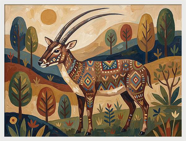 Saola In Vibrant Landscape