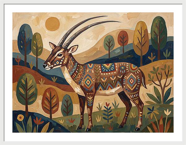 Saola In Vibrant Landscape