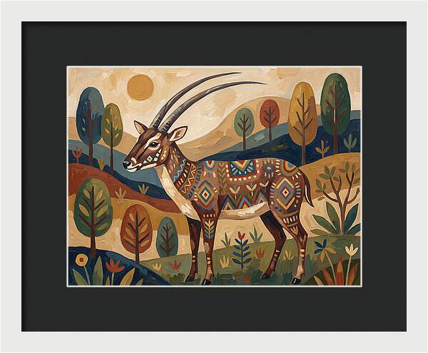Saola In Vibrant Landscape