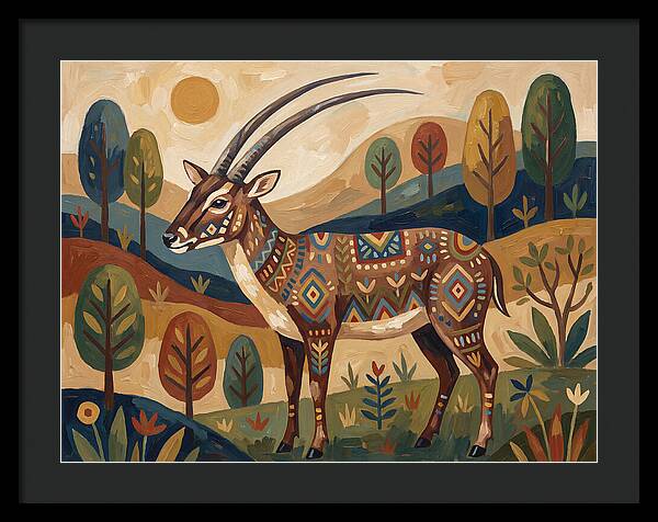 Saola In Vibrant Landscape