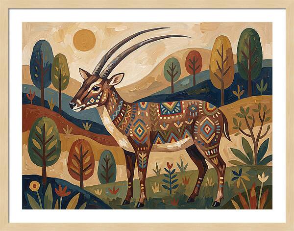 Saola In Vibrant Landscape