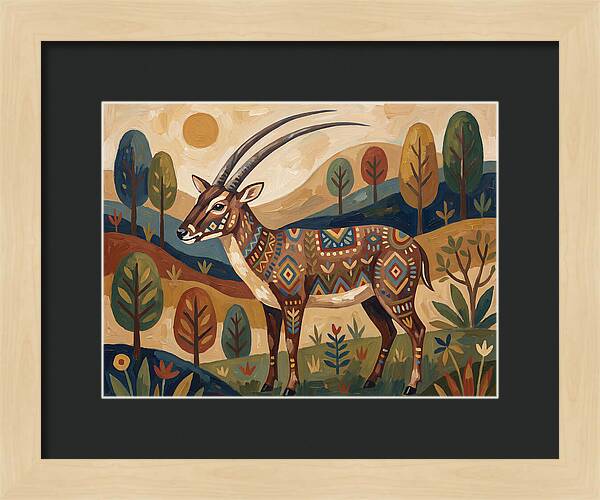 Saola In Vibrant Landscape