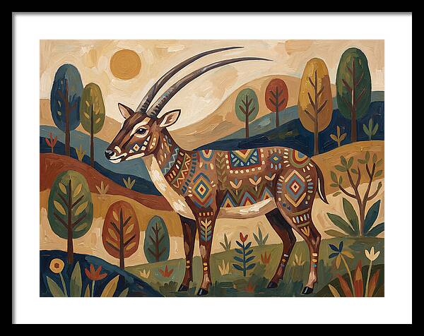 Saola In Vibrant Landscape