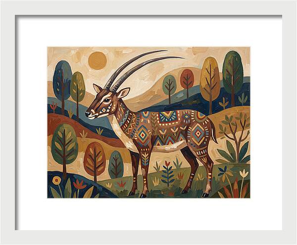 Saola In Vibrant Landscape
