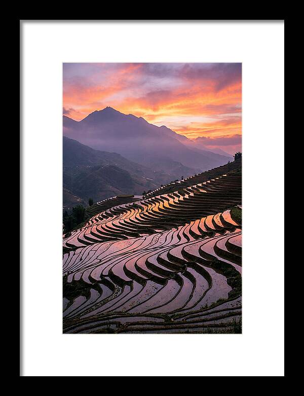 Sapa Rice Terraces At Golden Hour