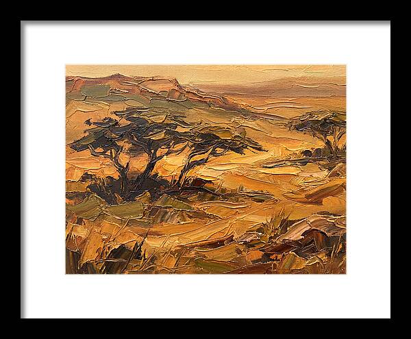 Savanna Landscape In Warm Tones