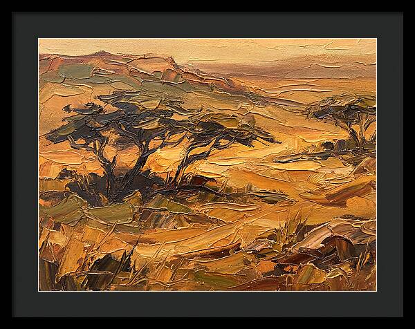 Savanna Landscape In Warm Tones