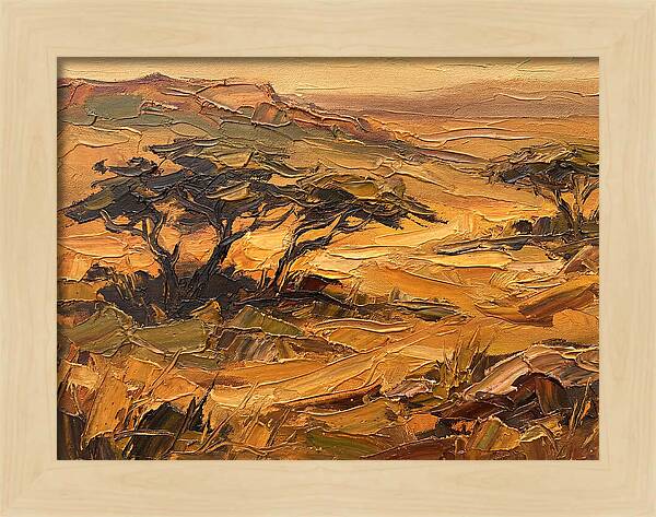 Savanna Landscape In Warm Tones