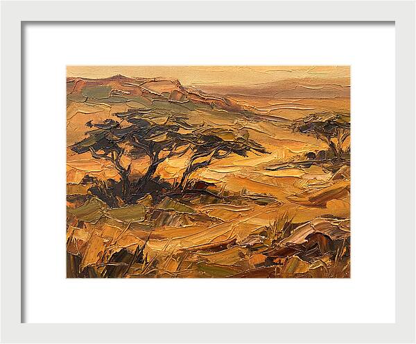 Savanna Landscape In Warm Tones