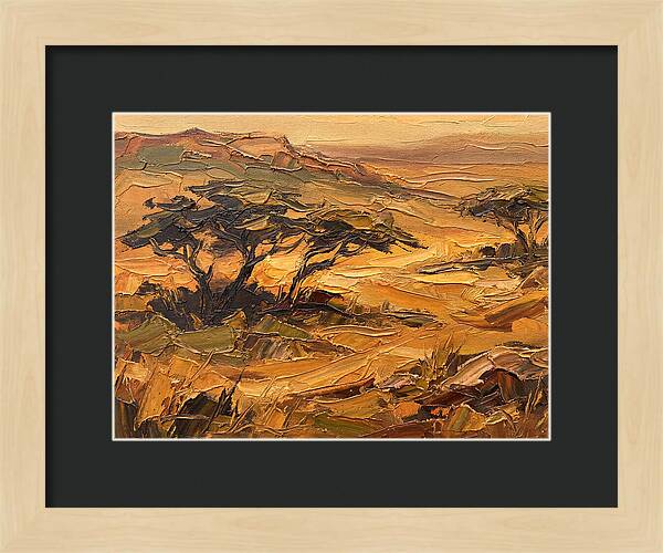Savanna Landscape In Warm Tones