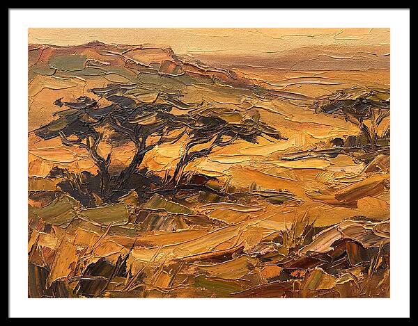 Savanna Landscape In Warm Tones