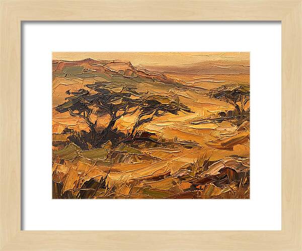 Savanna Landscape In Warm Tones