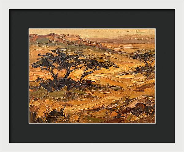 Savanna Landscape In Warm Tones