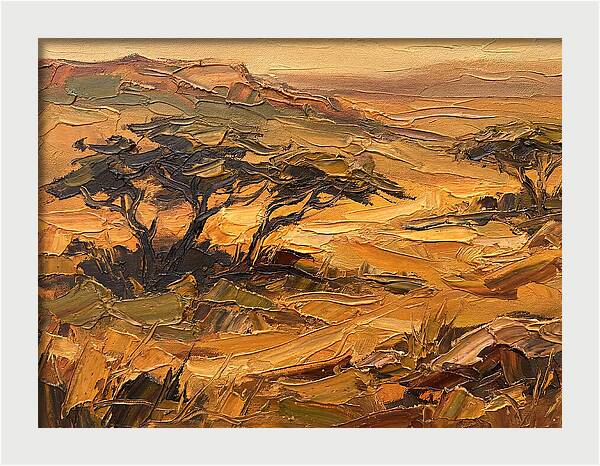 Savanna Landscape In Warm Tones