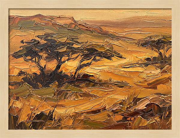 Savanna Landscape In Warm Tones