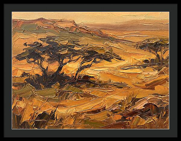 Savanna Landscape In Warm Tones
