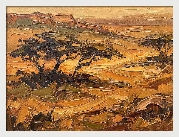Savanna Landscape In Warm Tones