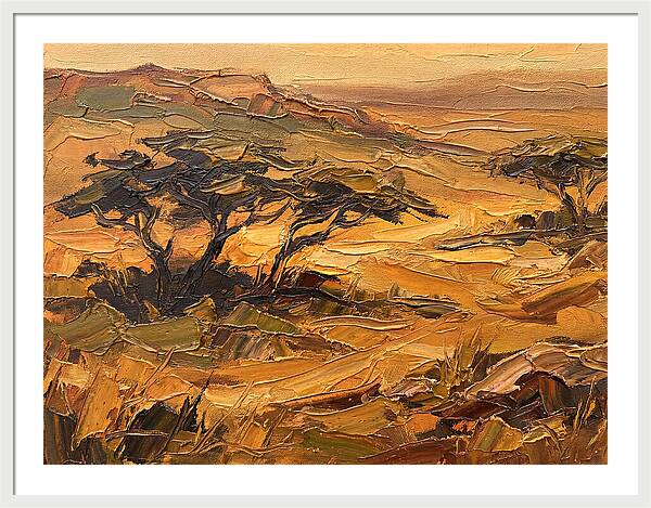 Savanna Landscape In Warm Tones
