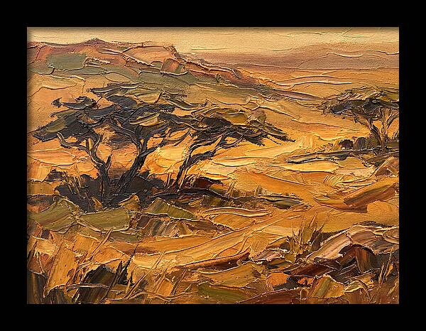 Savanna Landscape In Warm Tones