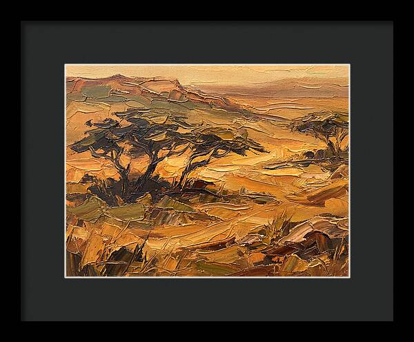 Savanna Landscape In Warm Tones