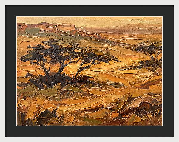 Savanna Landscape In Warm Tones
