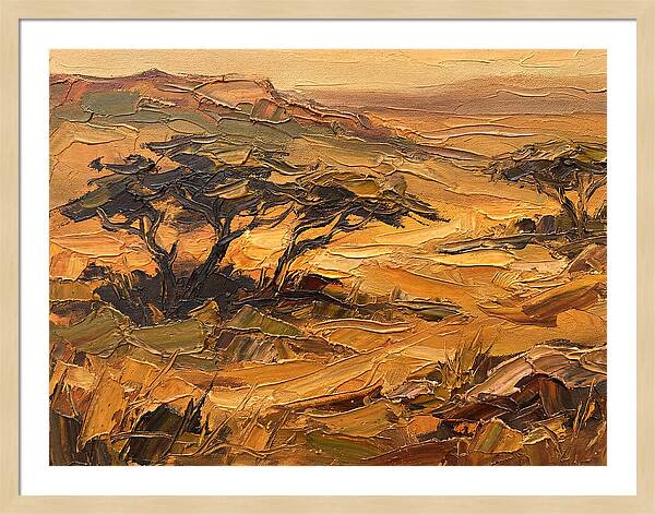 Savanna Landscape In Warm Tones