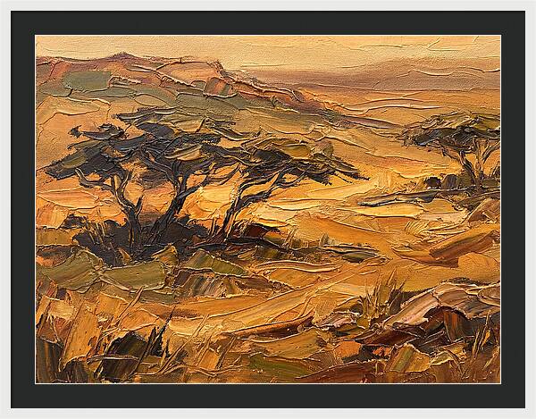 Savanna Landscape In Warm Tones