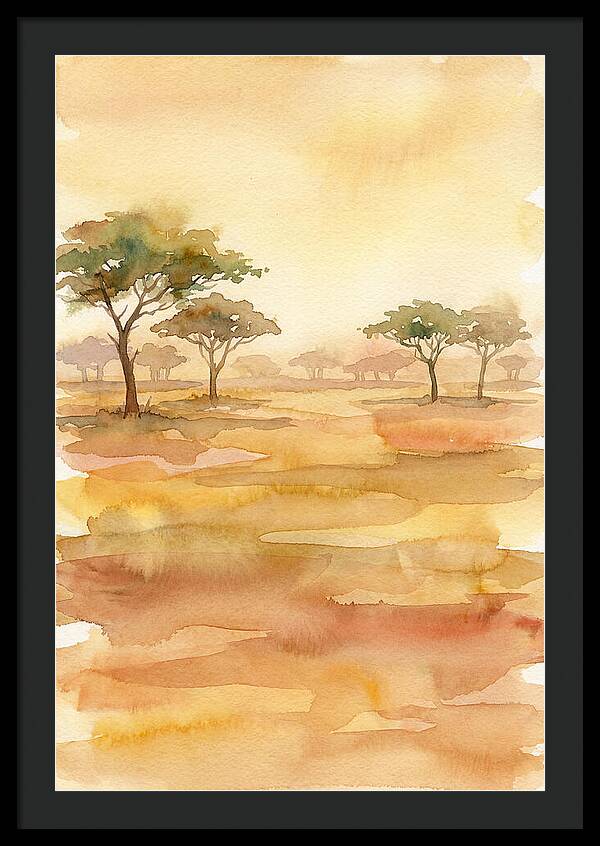 Savanna Serenity In Watercolor