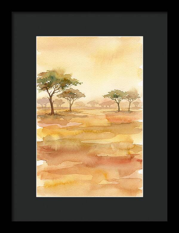 Savanna Serenity In Watercolor