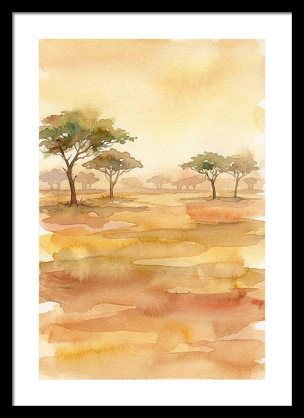 Savanna Serenity In Watercolor