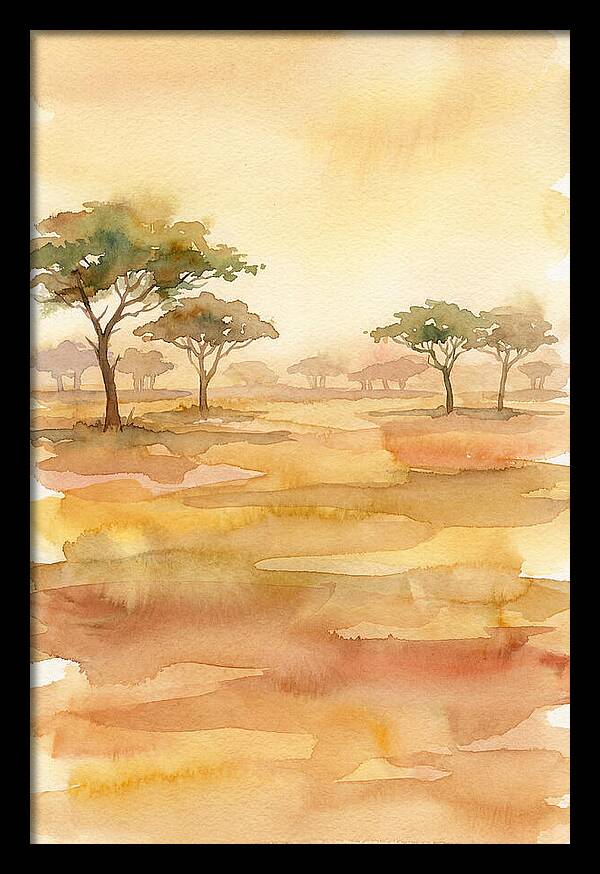 Savanna Serenity In Watercolor