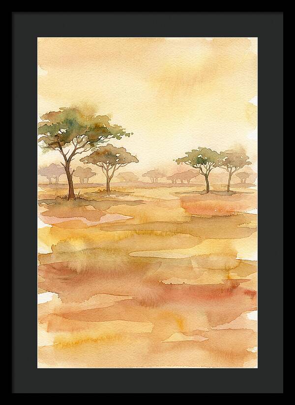 Savanna Serenity In Watercolor
