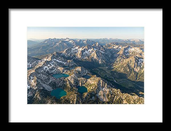 Sawtooth Mountains Aerial View