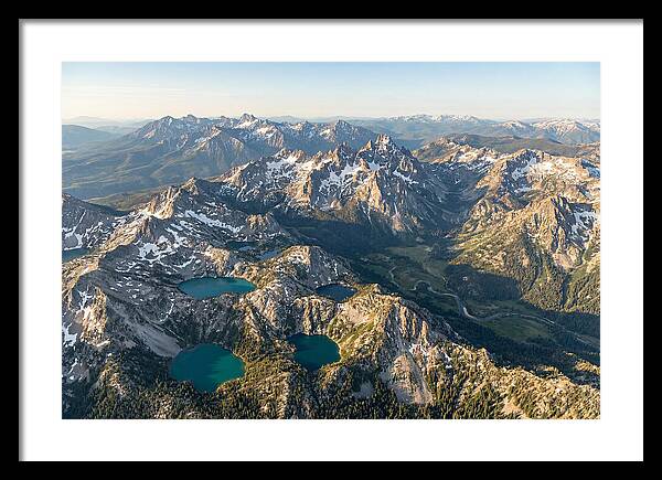 Sawtooth Mountains Aerial View