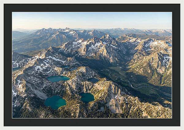 Sawtooth Mountains Aerial View