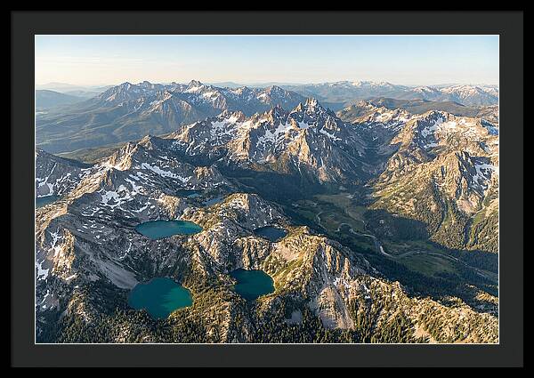 Sawtooth Mountains Aerial View
