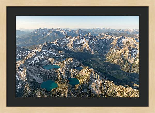 Sawtooth Mountains Aerial View