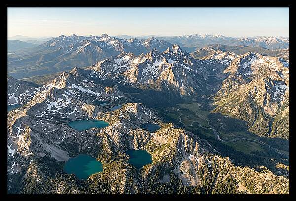Sawtooth Mountains Aerial View