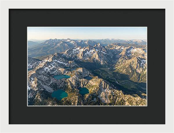Sawtooth Mountains Aerial View