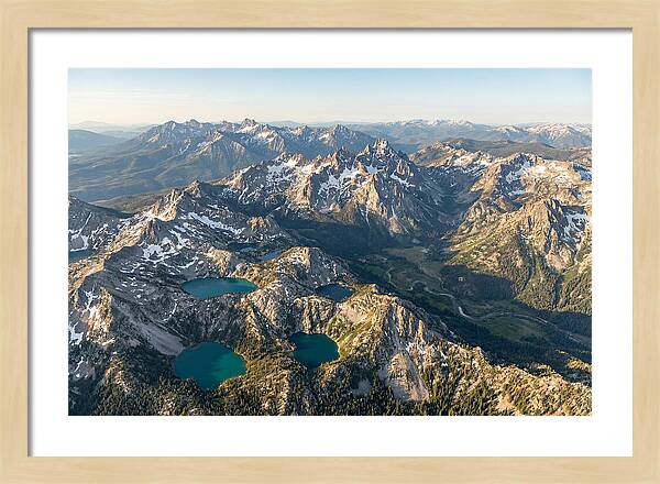 Sawtooth Mountains Aerial View