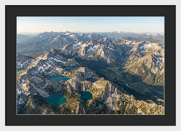 Sawtooth Mountains Aerial View