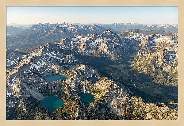 Sawtooth Mountains Aerial View