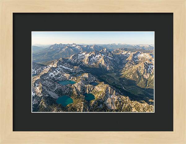 Sawtooth Mountains Aerial View