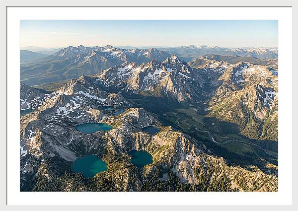 Sawtooth Mountains Aerial View