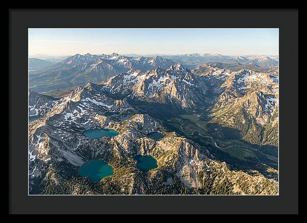 Sawtooth Mountains Aerial View