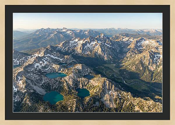 Sawtooth Mountains Aerial View