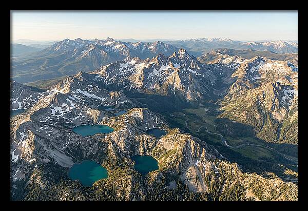Sawtooth Mountains Aerial View